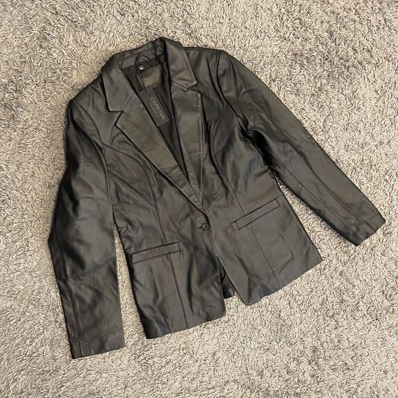CARMAR Los Angles NEW Women’s Leather Jacket In Black Size 42 $640.00
